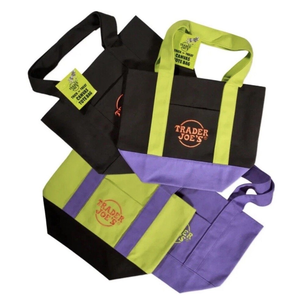 Trader Joe's Halloween MINI TOTE 2026 LIMITED EDITION  (SET OF 4) NEW